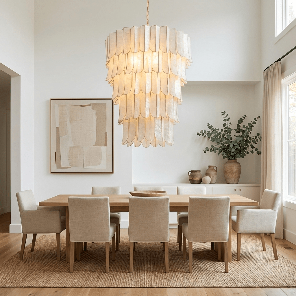Large Shell Chandelier — Chandelier | Maison Monashee — view 4