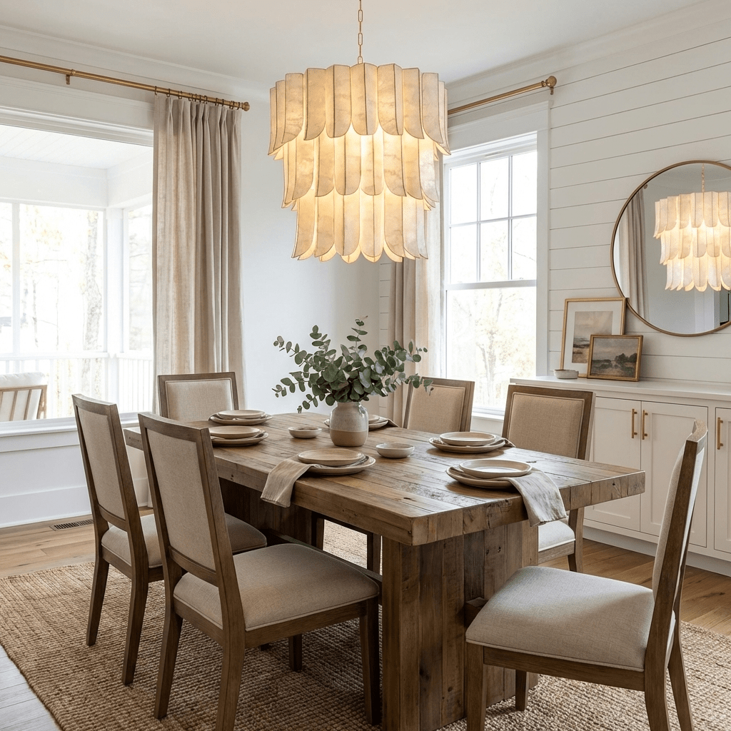 Large Shell Chandelier — Chandelier | Maison Monashee — view 5