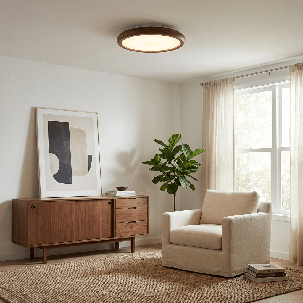 Wood Light Fixture Bedroom — Ceiling Light | Maison Monashee — view 4