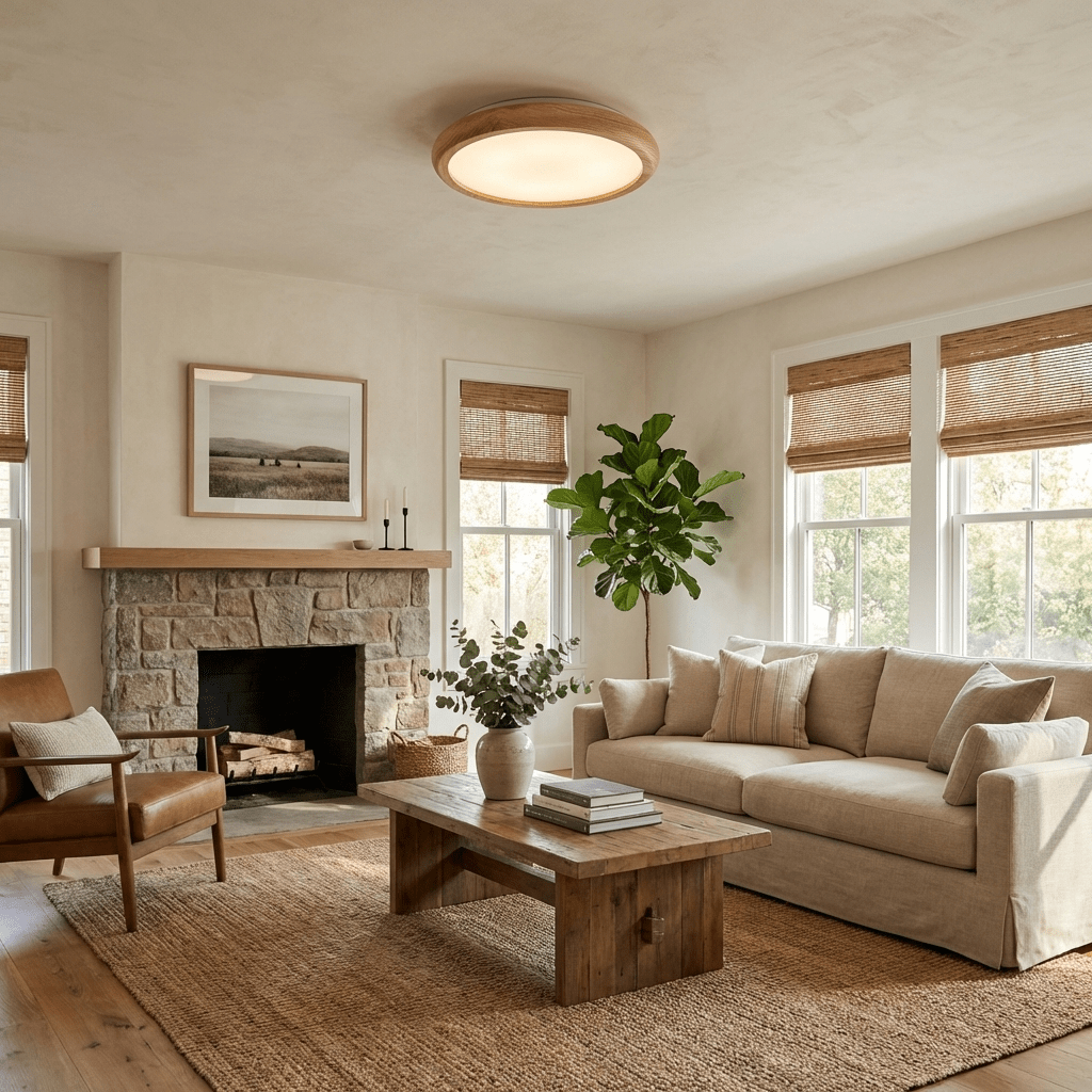 Wood Light Fixture Bedroom — Ceiling Light | Maison Monashee — view 3