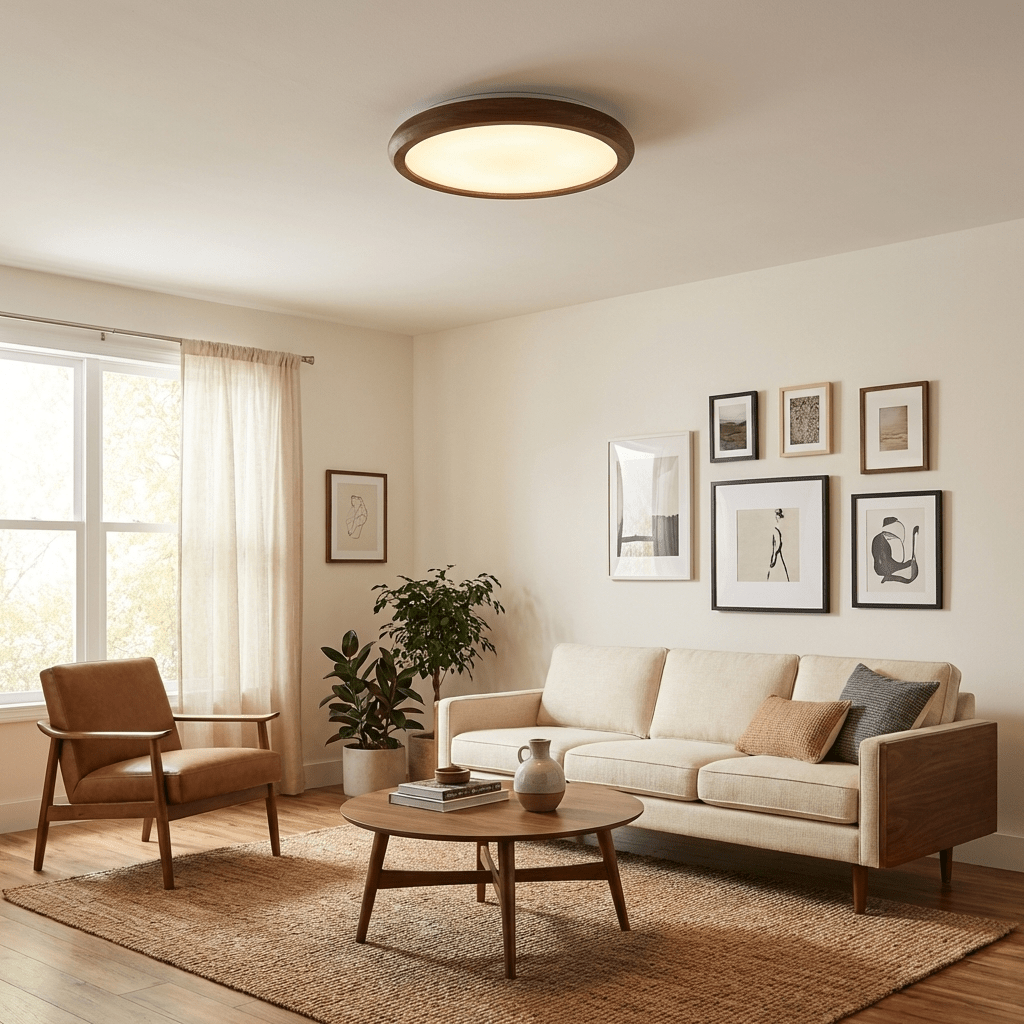 Wood Light Fixture Bedroom — Ceiling Light | Maison Monashee — view 2