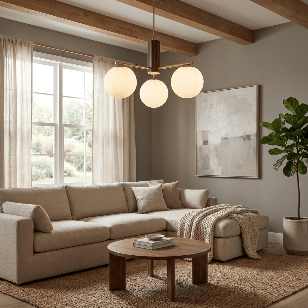 Mid-Century Globe Chandelier — Chandelier | Maison Monashee — view 4