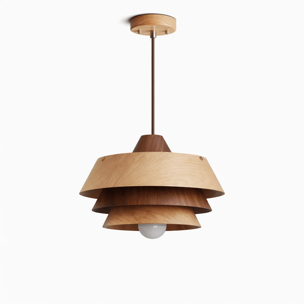 Wood Pendant Light — Pendant Light | Maison Monashee — view 15