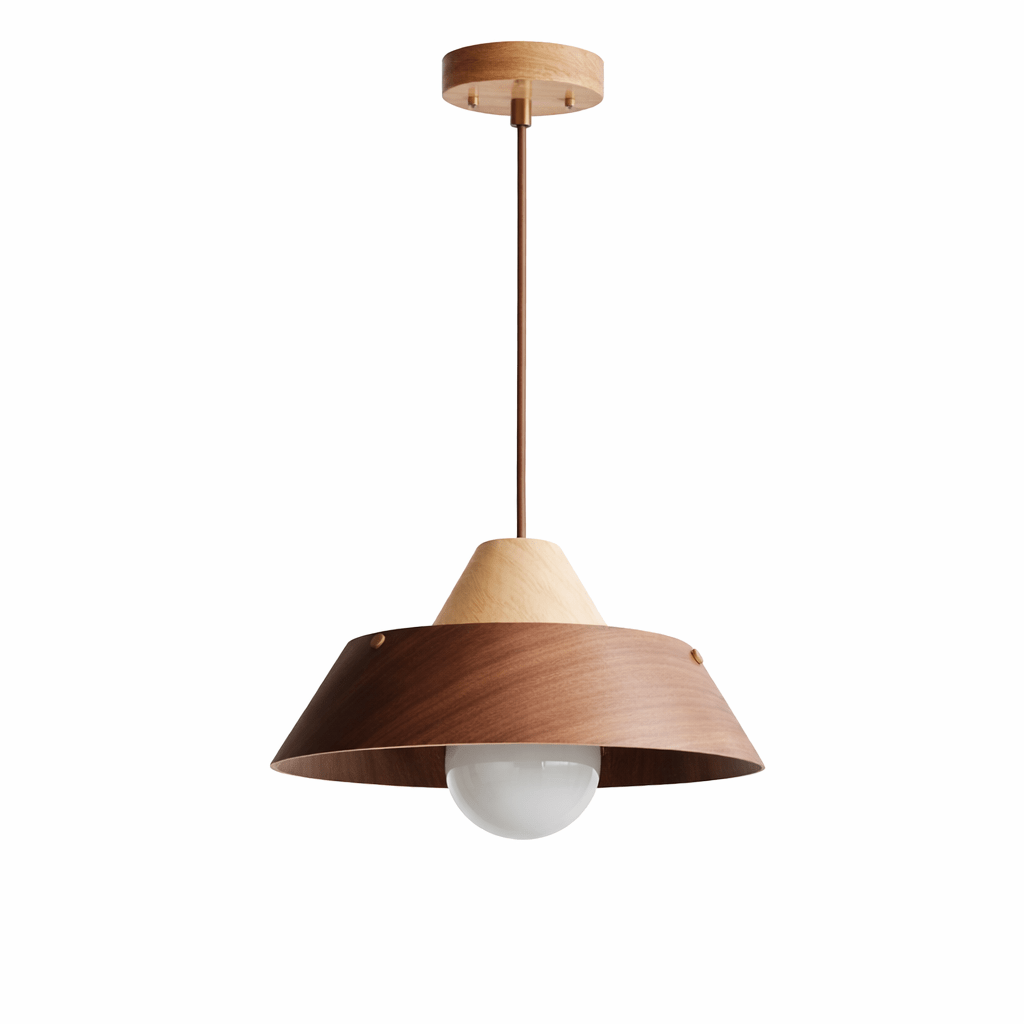 Wood Pendant Light — Pendant Light | Maison Monashee — view 20