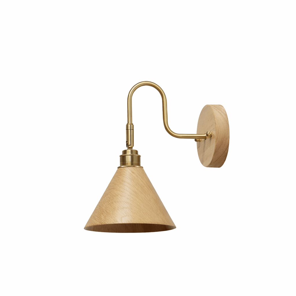 Natural Wood Wall Sconce — Wall Sconce | Maison Monashee — view 5