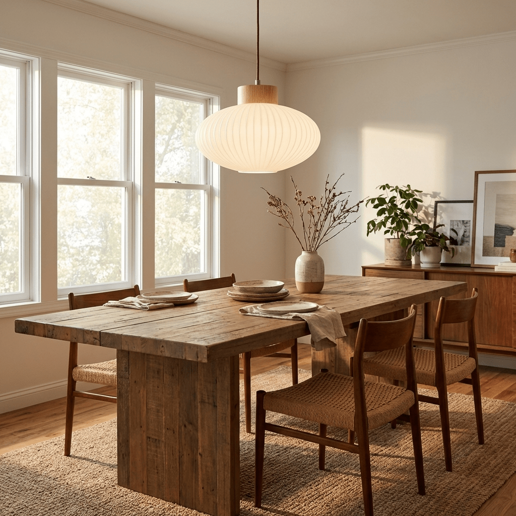 Ribbed Milk Glass Pendant Light — Pendant Light | Maison Monashee — view 2