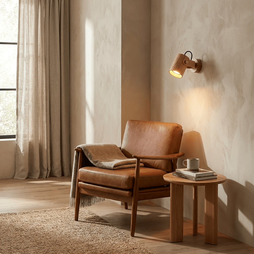 Modern Wood Wall Sconce — Wall Sconce | Maison Monashee — view 3