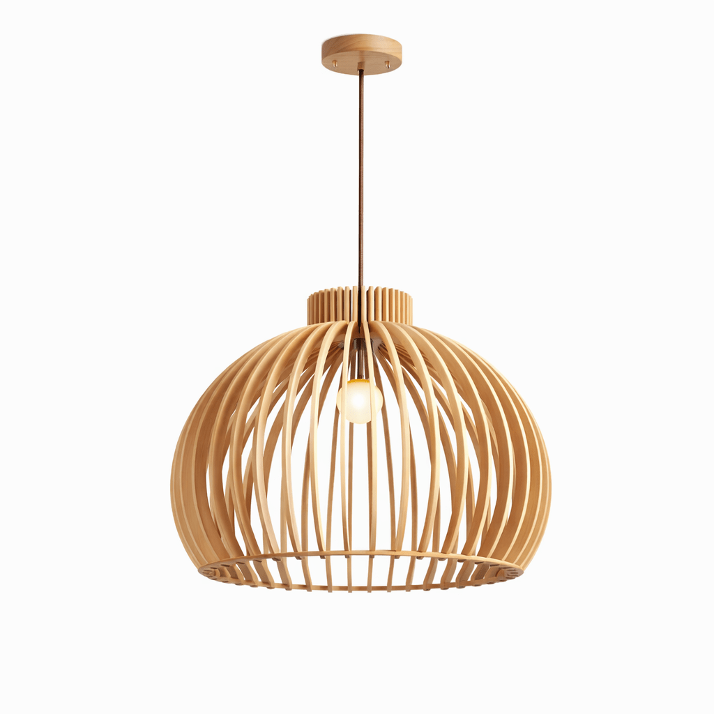 Geometric Wooden Pendant Light — Pendant Light | Maison Monashee — view 8