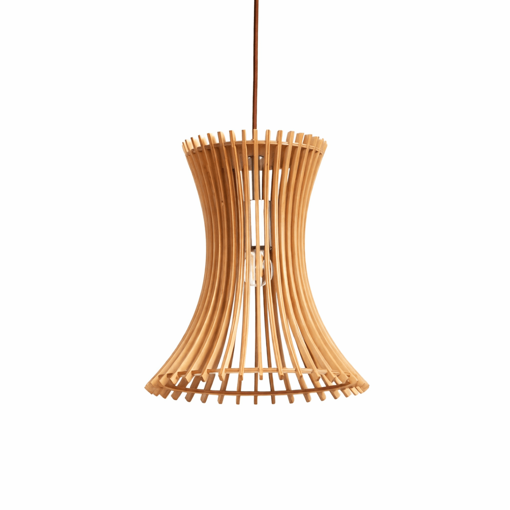 Geometric Wooden Pendant Light — Pendant Light | Maison Monashee — view 12