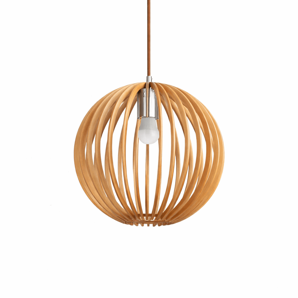 Geometric Wooden Pendant Light — Pendant Light | Maison Monashee — view 14