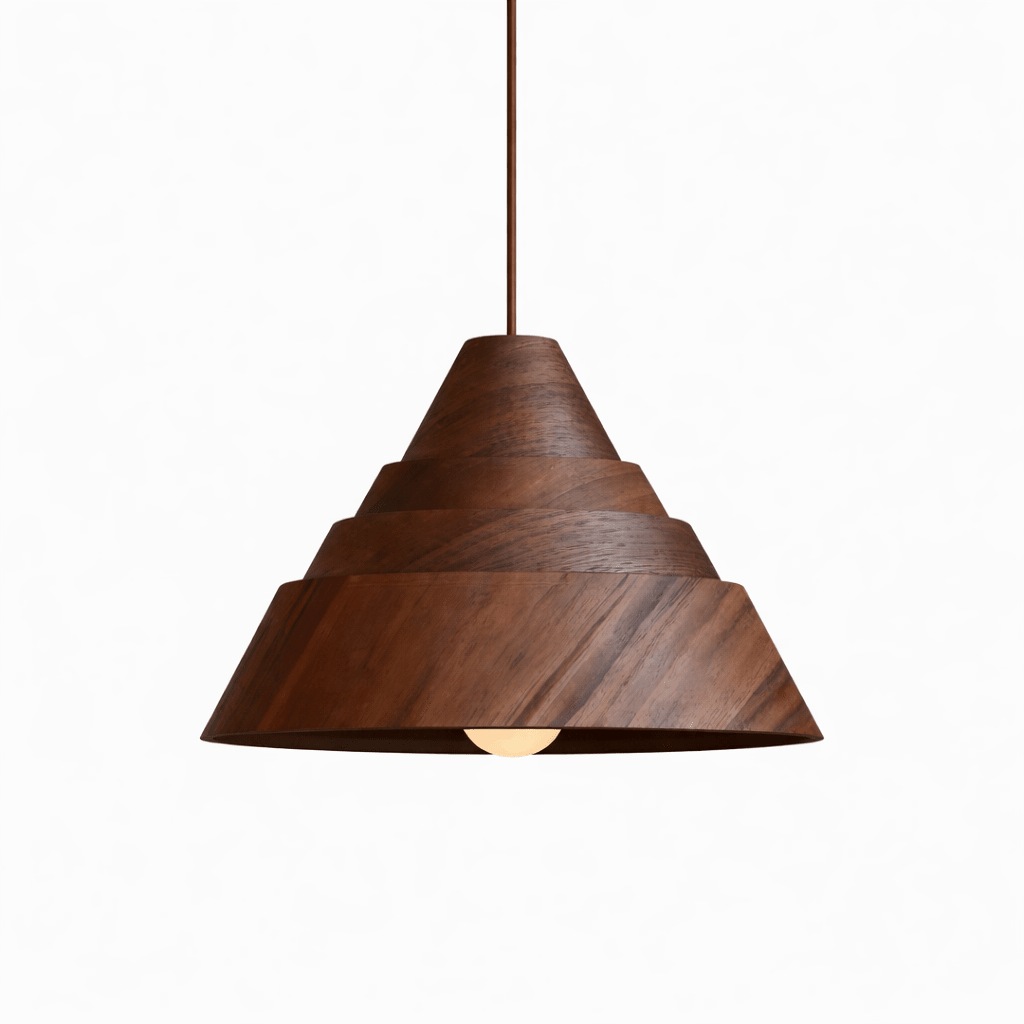 Contemporary Wood Pendant Light — Pendant Light | Maison Monashee — view 7