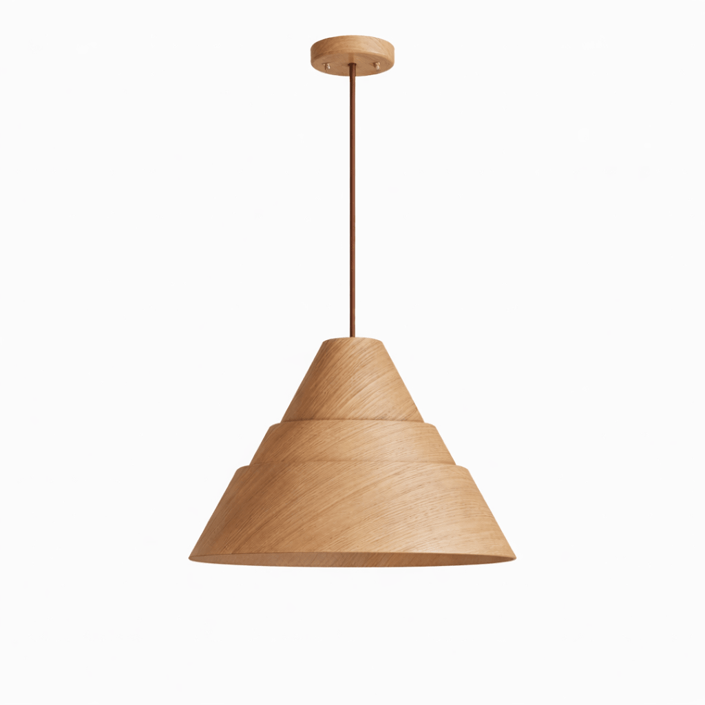 Contemporary Wood Pendant Light — Pendant Light | Maison Monashee — view 8