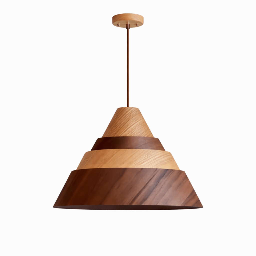 Contemporary Wood Pendant Light — Pendant Light | Maison Monashee — view 9