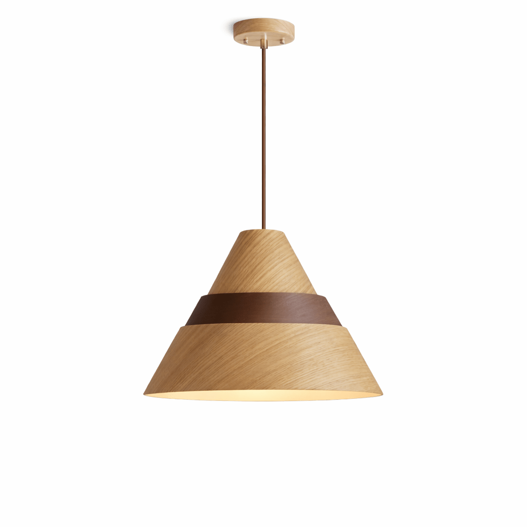 Contemporary Wood Pendant Light — Pendant Light | Maison Monashee — view 11