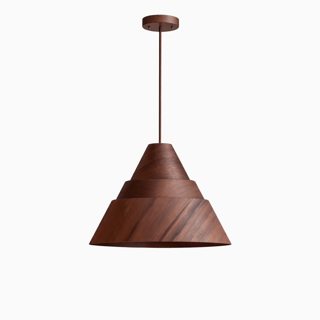 Contemporary Wood Pendant Light — Pendant Light | Maison Monashee — view 13