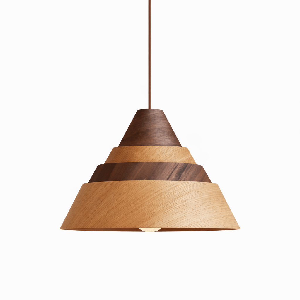 Contemporary Wood Pendant Light — Pendant Light | Maison Monashee — view 14
