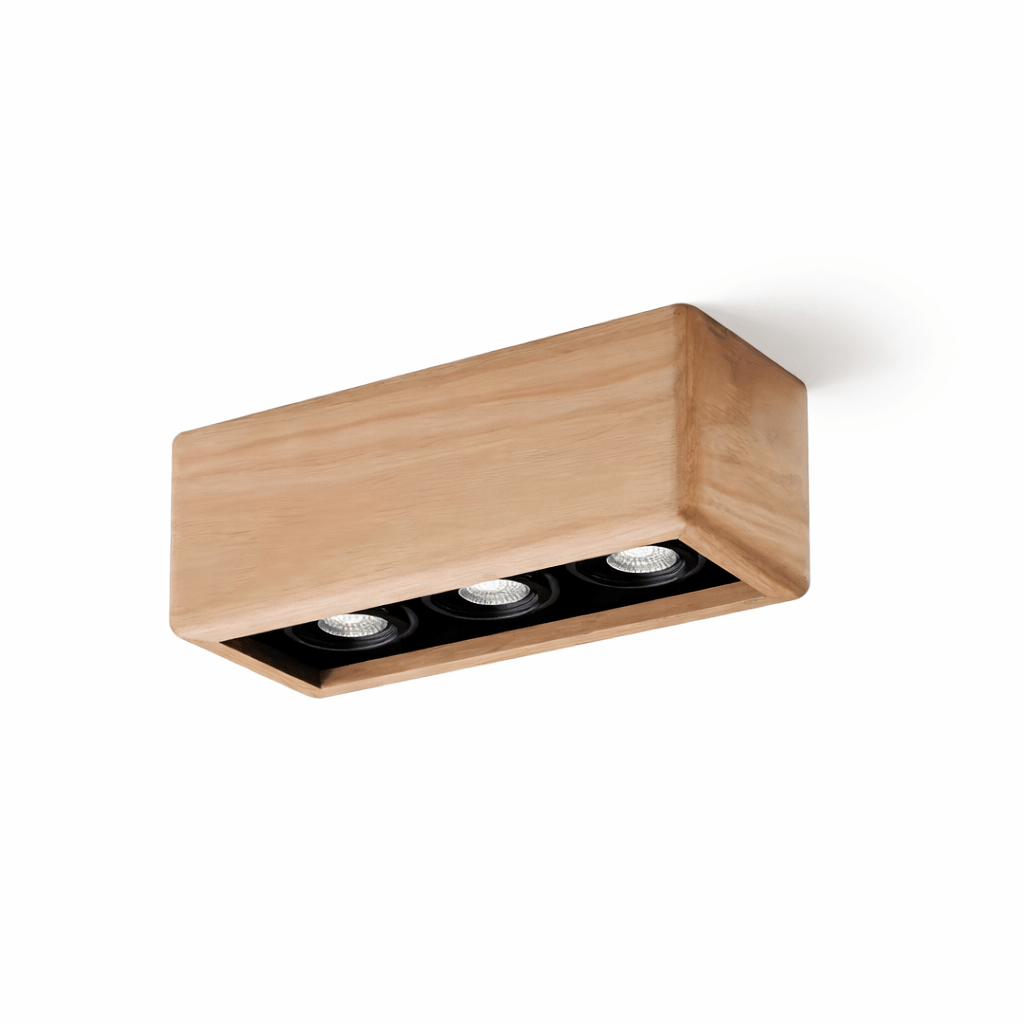 Wood Box Light Fixture — Ceiling Light | Maison Monashee — view 10