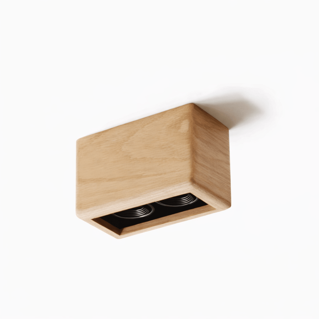 Wood Box Light Fixture — Ceiling Light | Maison Monashee — view 13