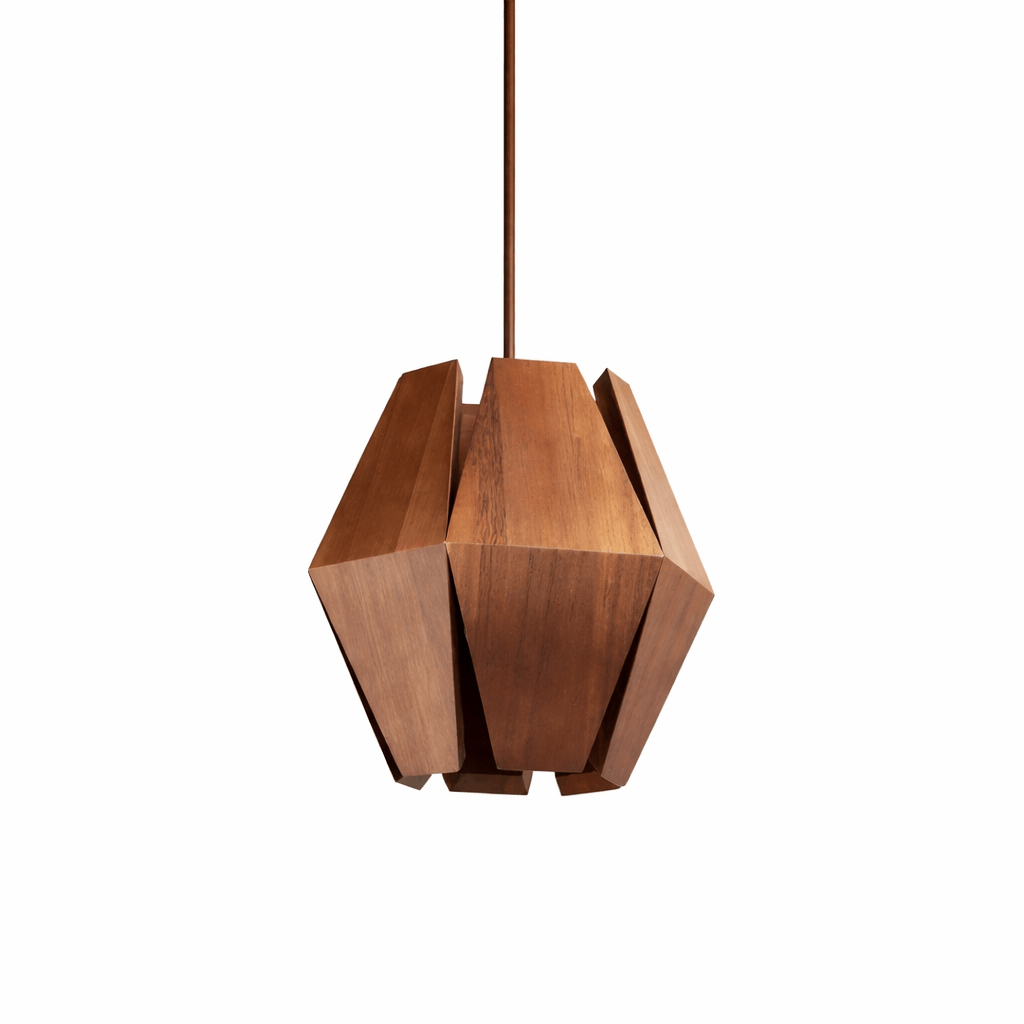Wood Lantern Pendant Light — Pendant Light | Maison Monashee — view 10