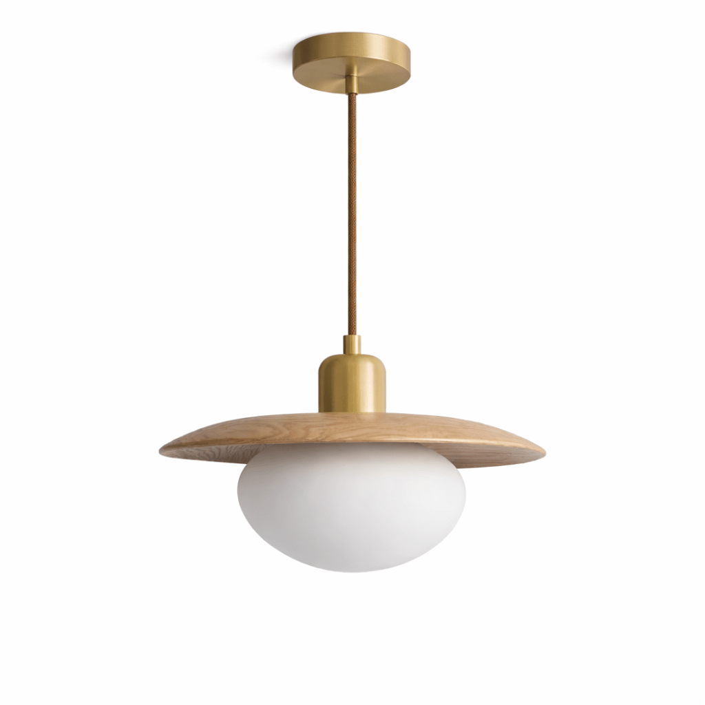 Frosted Glass Globe Pendant Light — Pendant Light | Maison Monashee — view 9