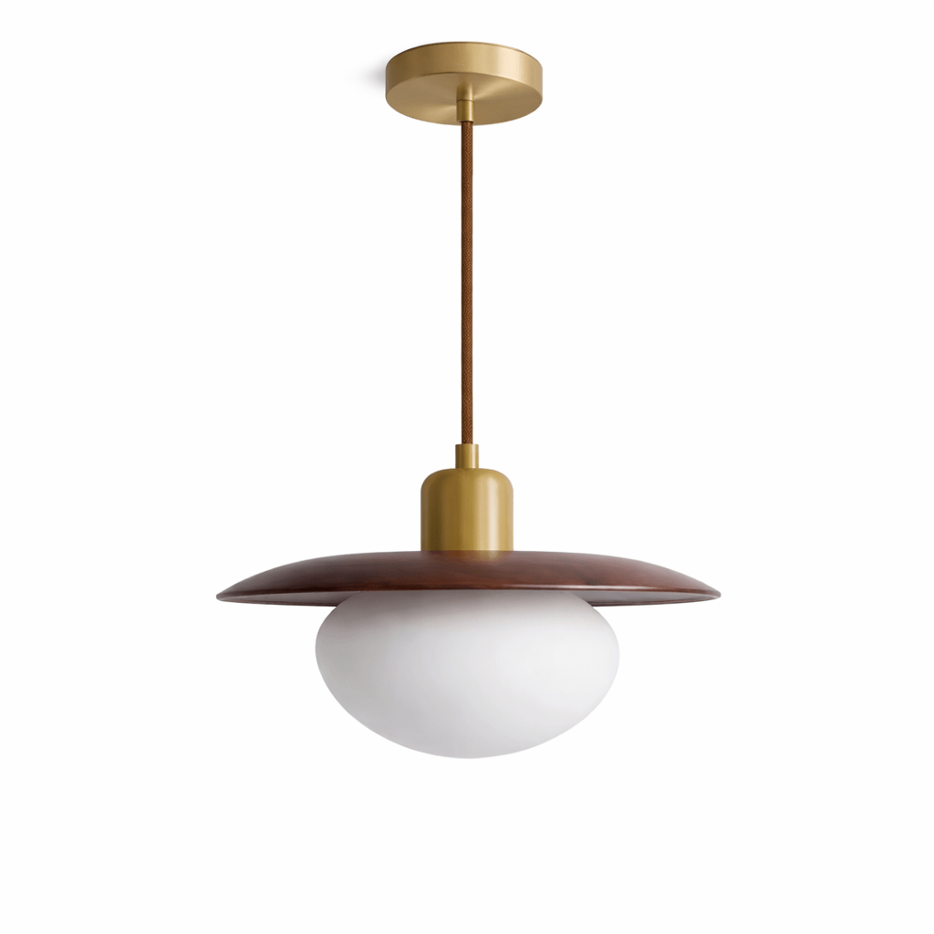 Frosted Glass Globe Pendant Light — Pendant Light | Maison Monashee — view 10