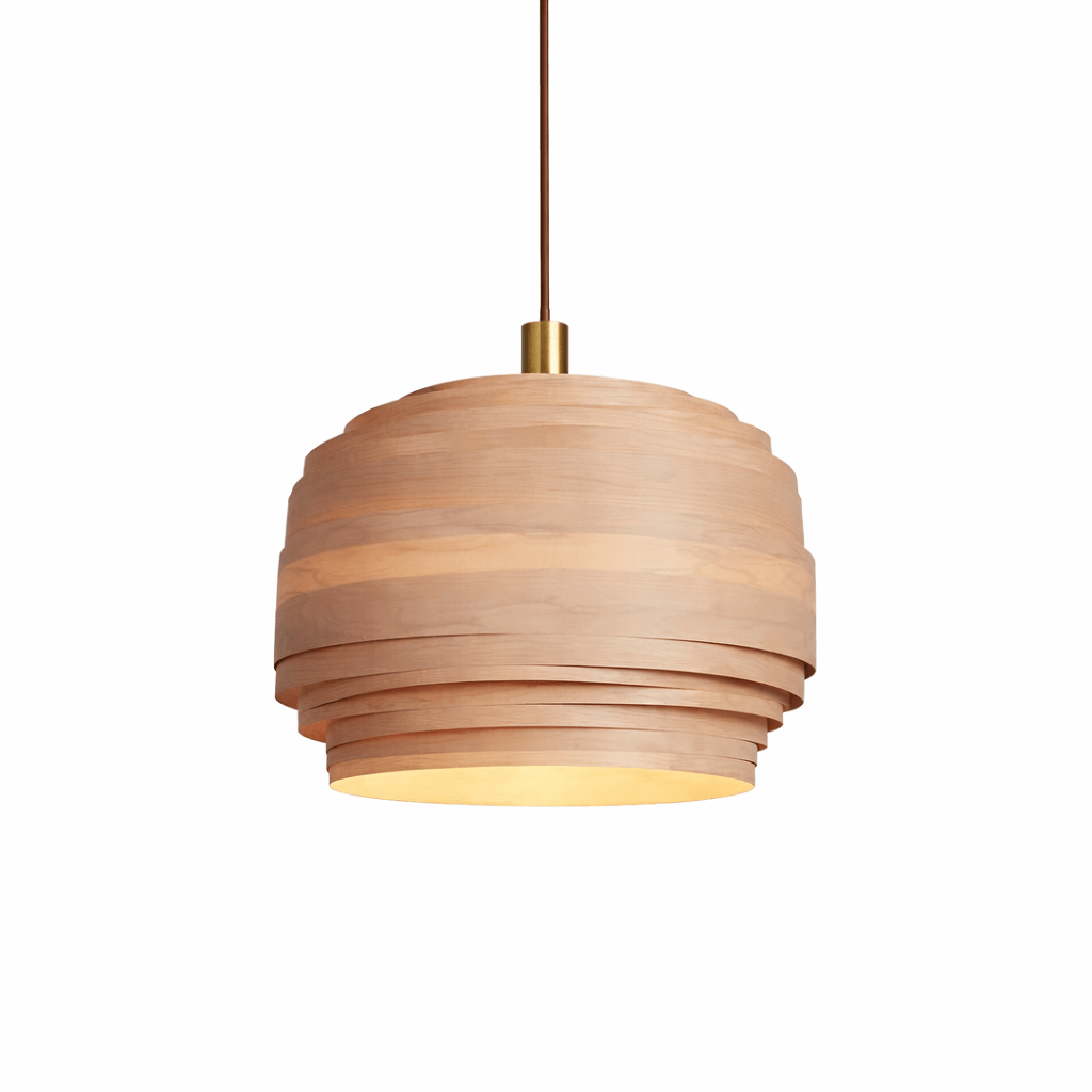 Wood Cylinder Pendant Light — Pendant Light | Maison Monashee — view 6