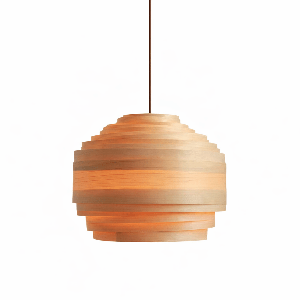Wood Cylinder Pendant Light — Pendant Light | Maison Monashee — view 7