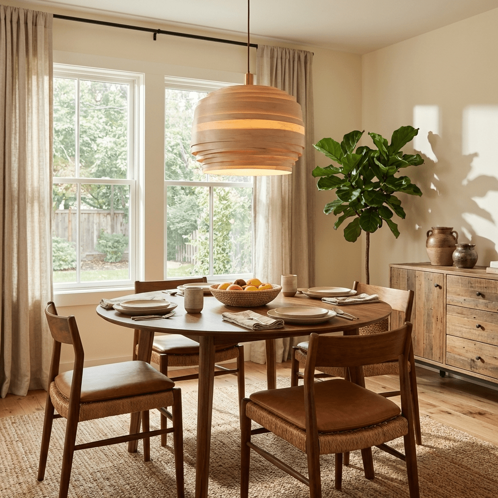 Wood Cylinder Pendant Light — Pendant Light | Maison Monashee — view 2