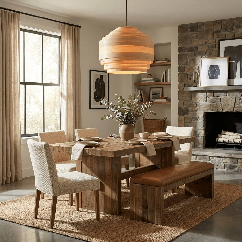 Wood Cylinder Pendant Light — Pendant Light | Maison Monashee — view 3