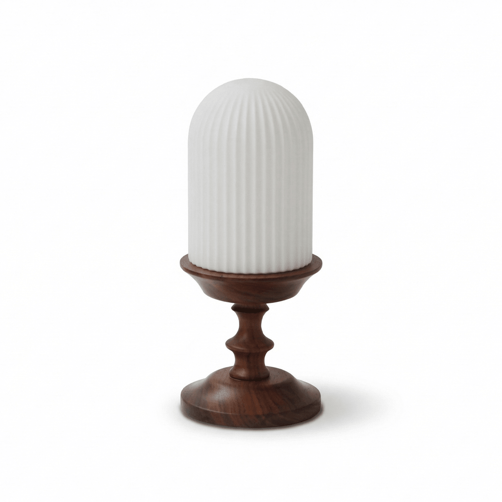 Ribbed Glass Table Lamp — Table Lamp | Maison Monashee — view 7