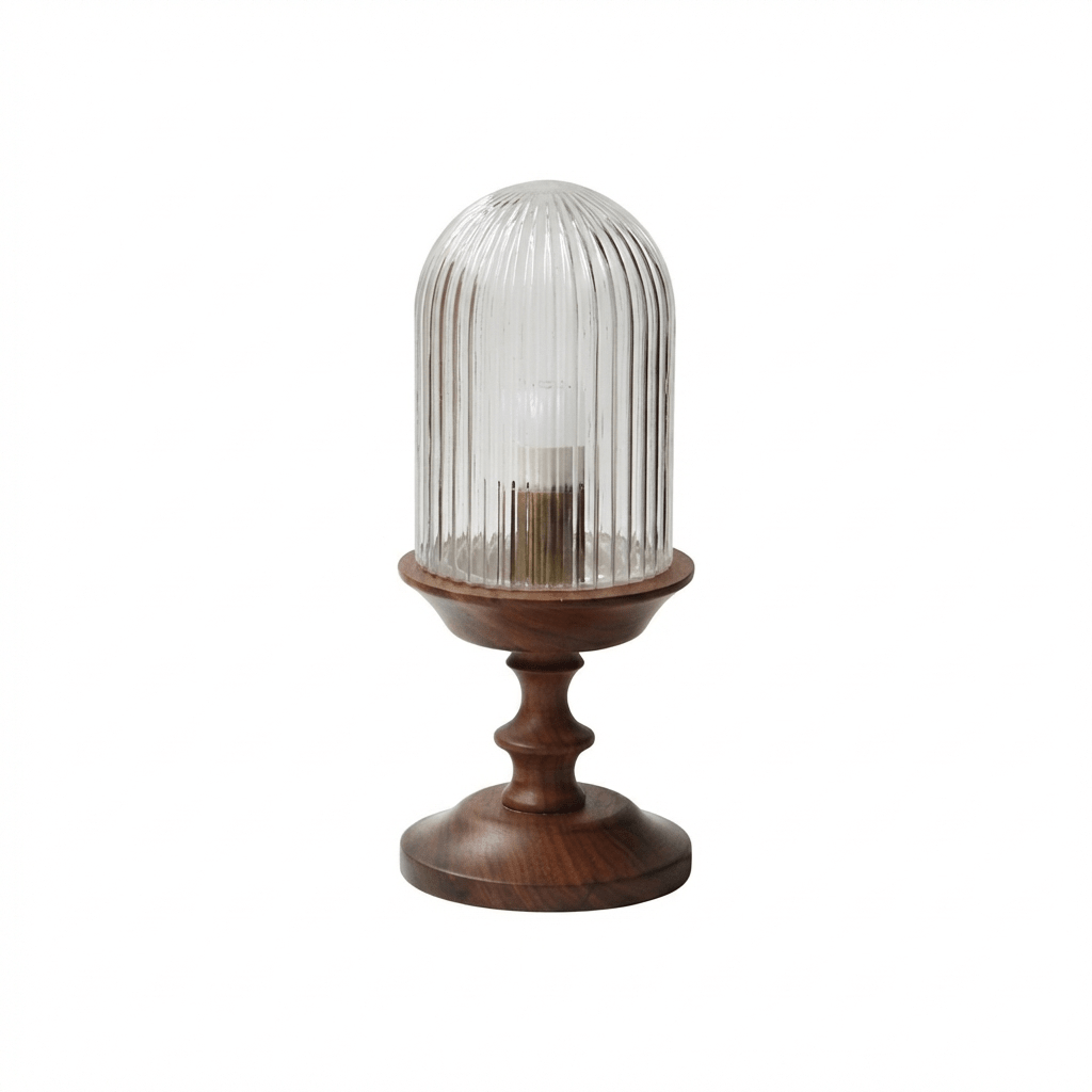 Ribbed Glass Table Lamp — Table Lamp | Maison Monashee — view 10