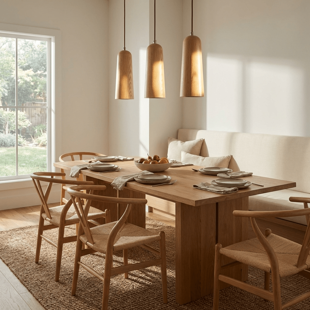 Small Wood Pendant Light — Pendant Light | Maison Monashee — view 4