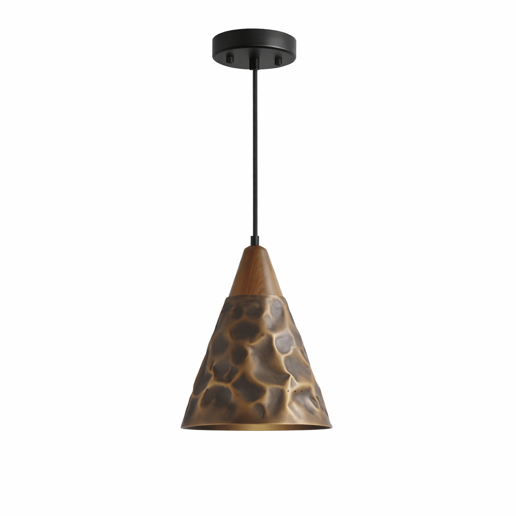 Hammered Brass Pendant Light — Pendant Light | Maison Monashee — view 12