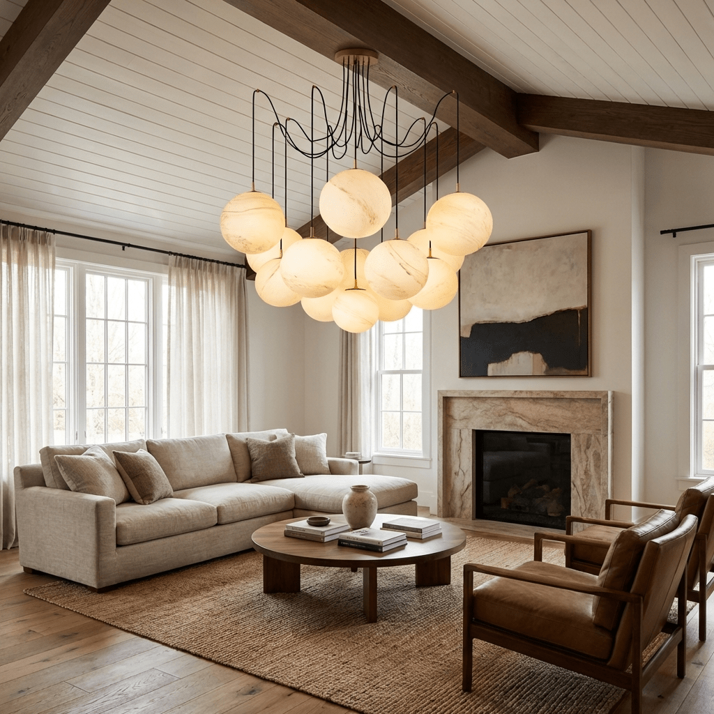 Extra Large Orb Chandelier — Chandelier | Maison Monashee — view 7