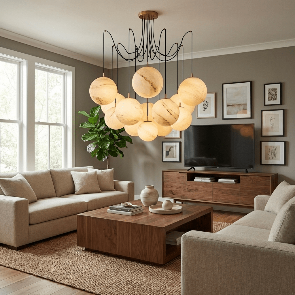 Extra Large Orb Chandelier — Chandelier | Maison Monashee — view 3