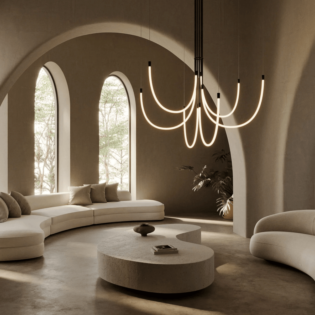 Contemporary Modern Chandelier Light — Chandelier | Maison Monashee — view 2