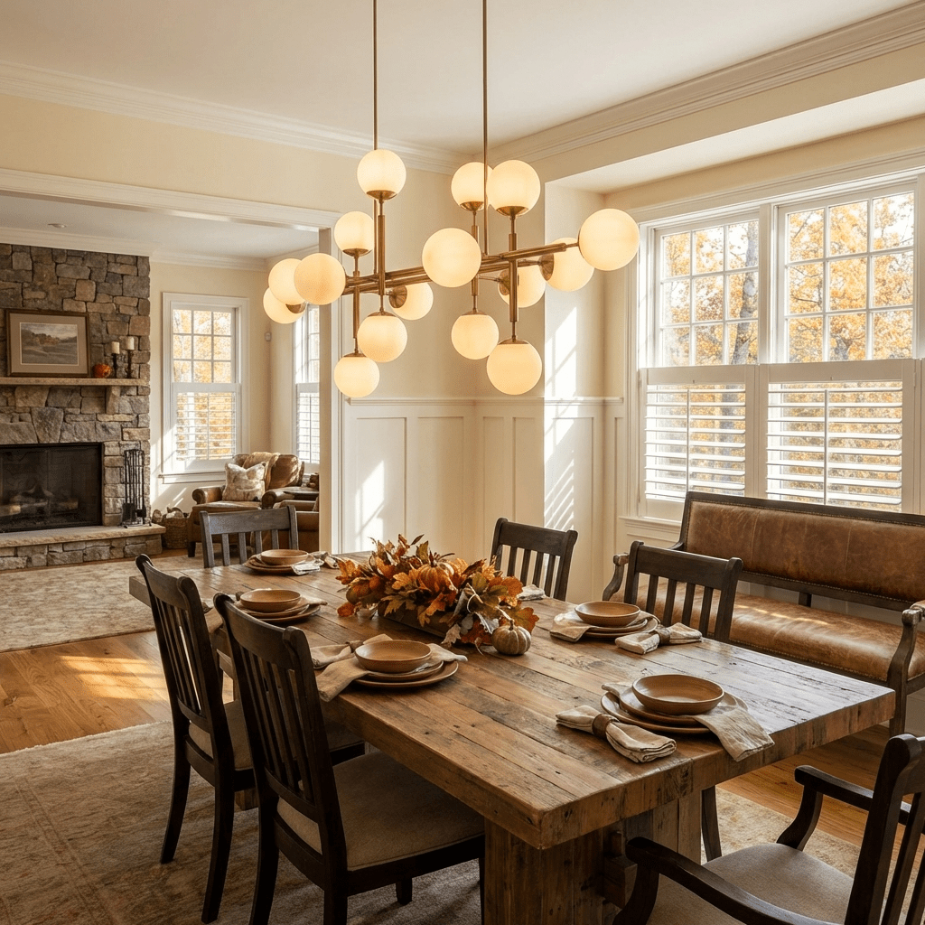 Chandelier with Globe Light — Chandelier | Maison Monashee — view 2