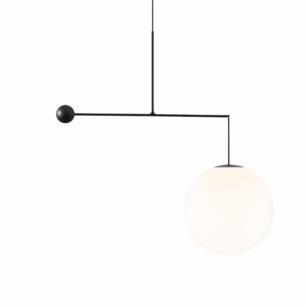 Black and Gold Globe Pendant Light — Pendant Light | Maison Monashee — view 7
