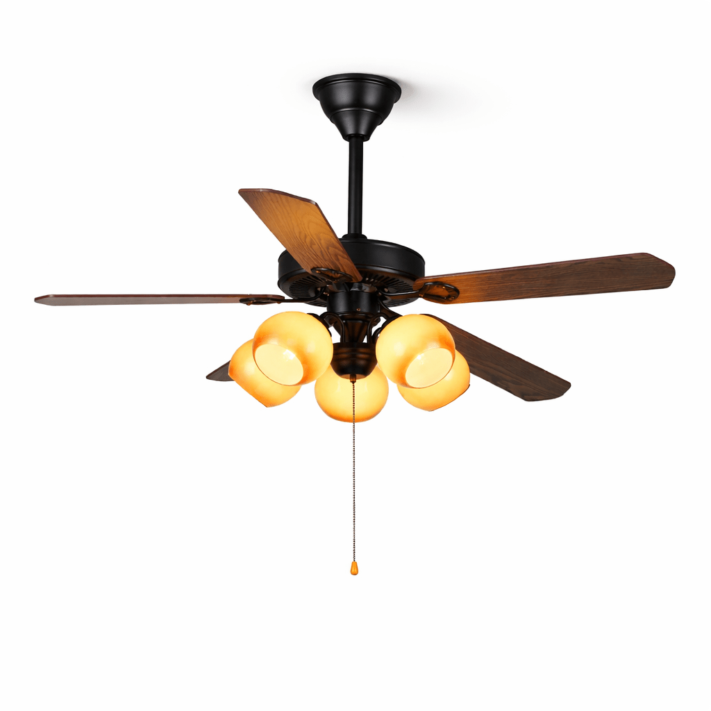 Antique Bronze Ceiling Fan with Light — Ceiling Fan | Maison Monashee — view 5