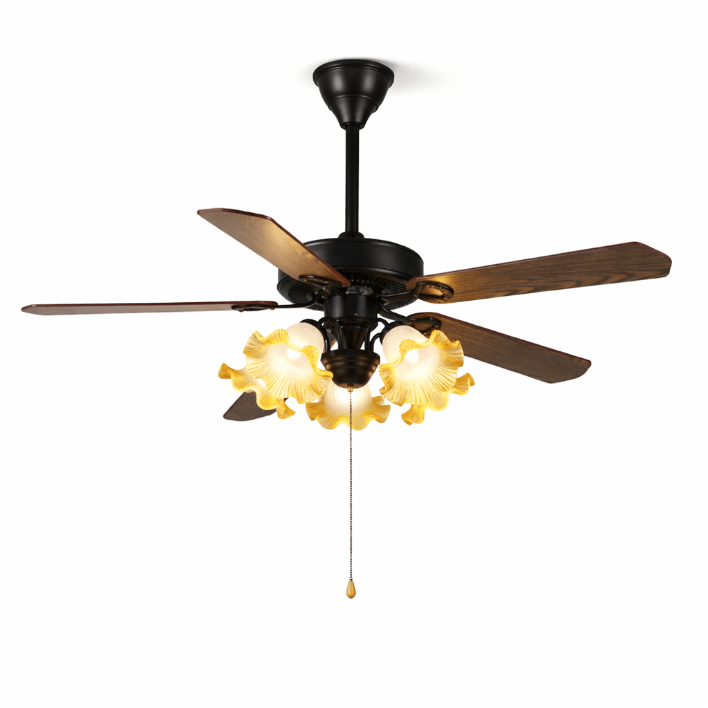Antique Bronze Ceiling Fan with Light — Ceiling Fan | Maison Monashee — view 6