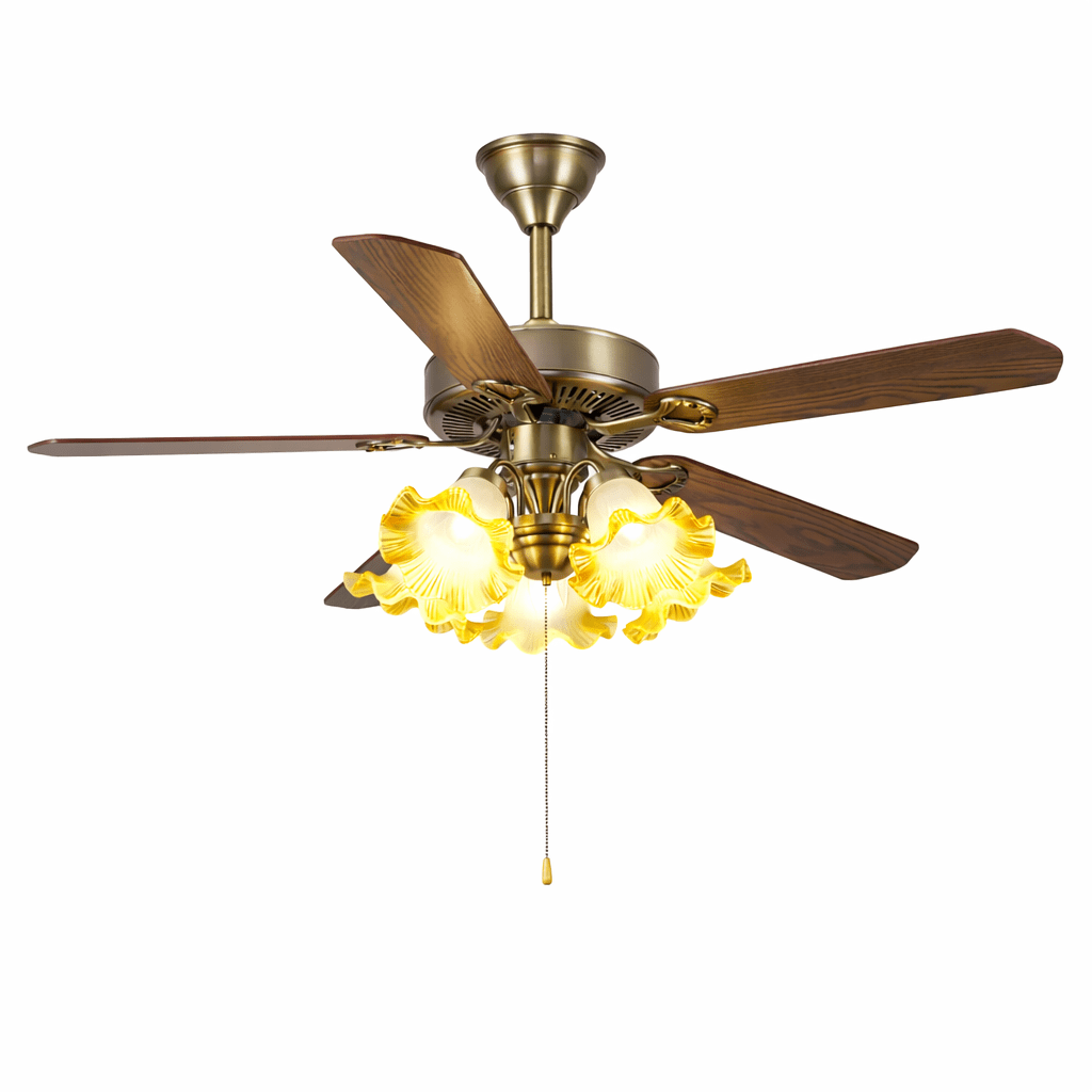 Antique Bronze Ceiling Fan with Light — Ceiling Fan | Maison Monashee — view 7
