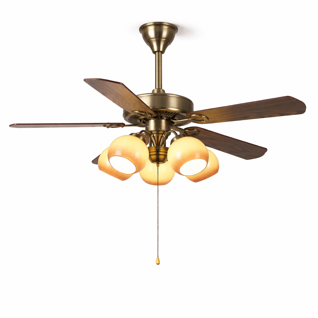 Antique Bronze Ceiling Fan with Light — Ceiling Fan | Maison Monashee — view 8