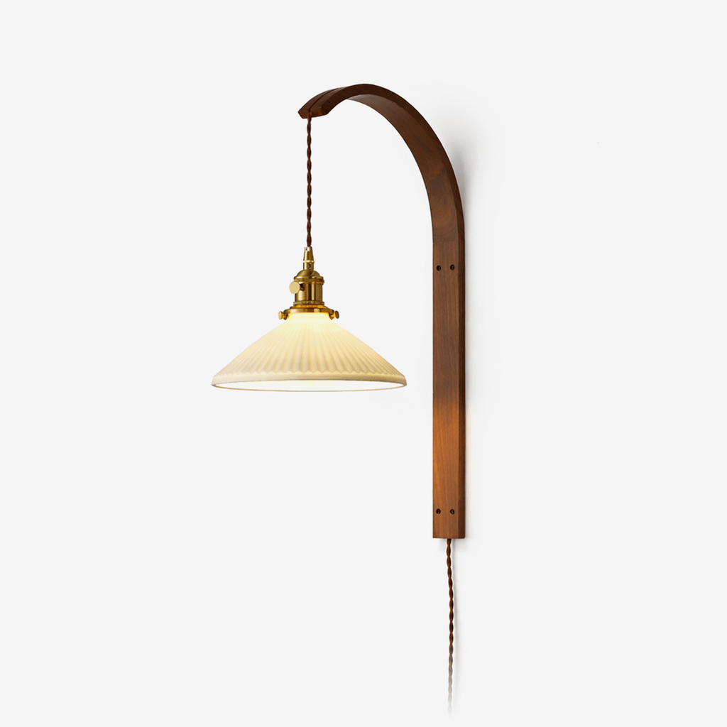 Fluted Milk Glass Sconce — Wall Sconce | Maison Monashee