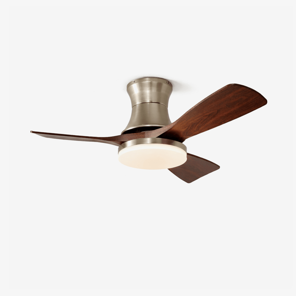Ceiling Fan with Light Nickel — Ceiling Fan | Maison Monashee