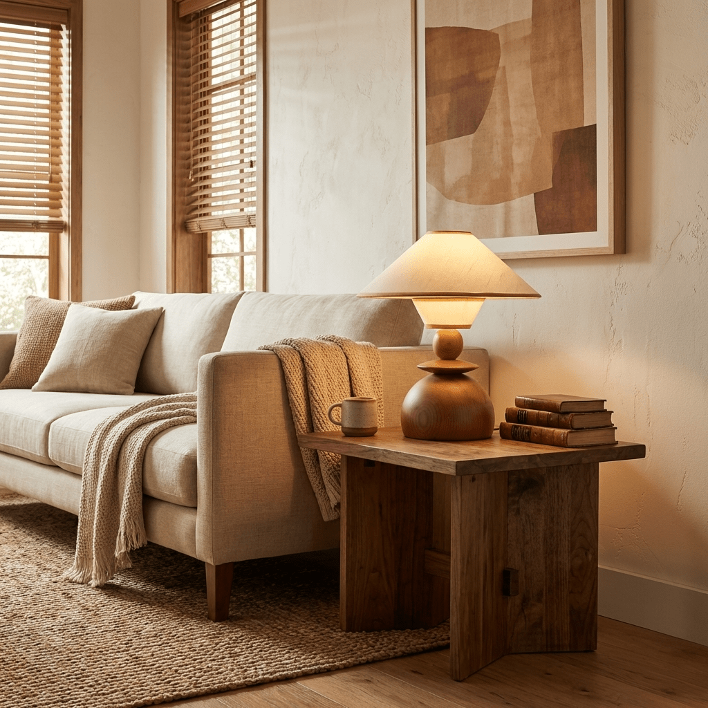 Geometric Bedside Lamp — Table Lamp | Maison Monashee — view 3