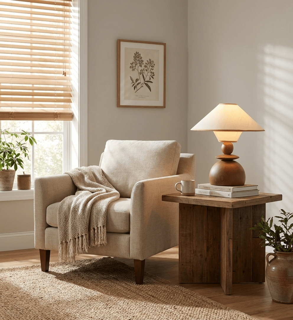 Geometric Bedside Lamp — Table Lamp | Maison Monashee — view 4
