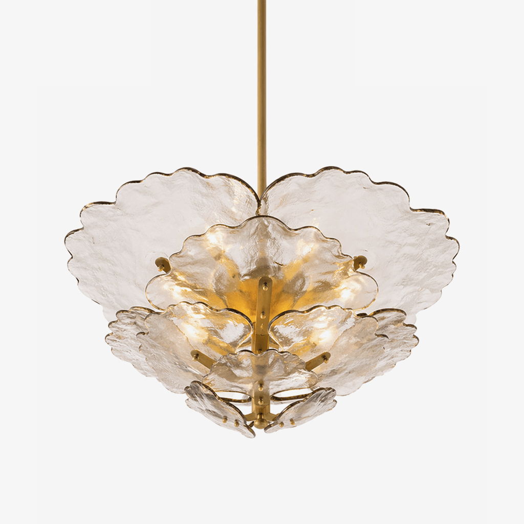 Chandelier with Glass Panels — Chandelier | Maison Monashee — view 11