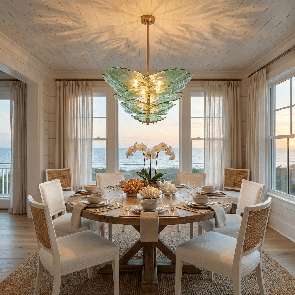 Chandelier with Glass Panels — Chandelier | Maison Monashee — view 12