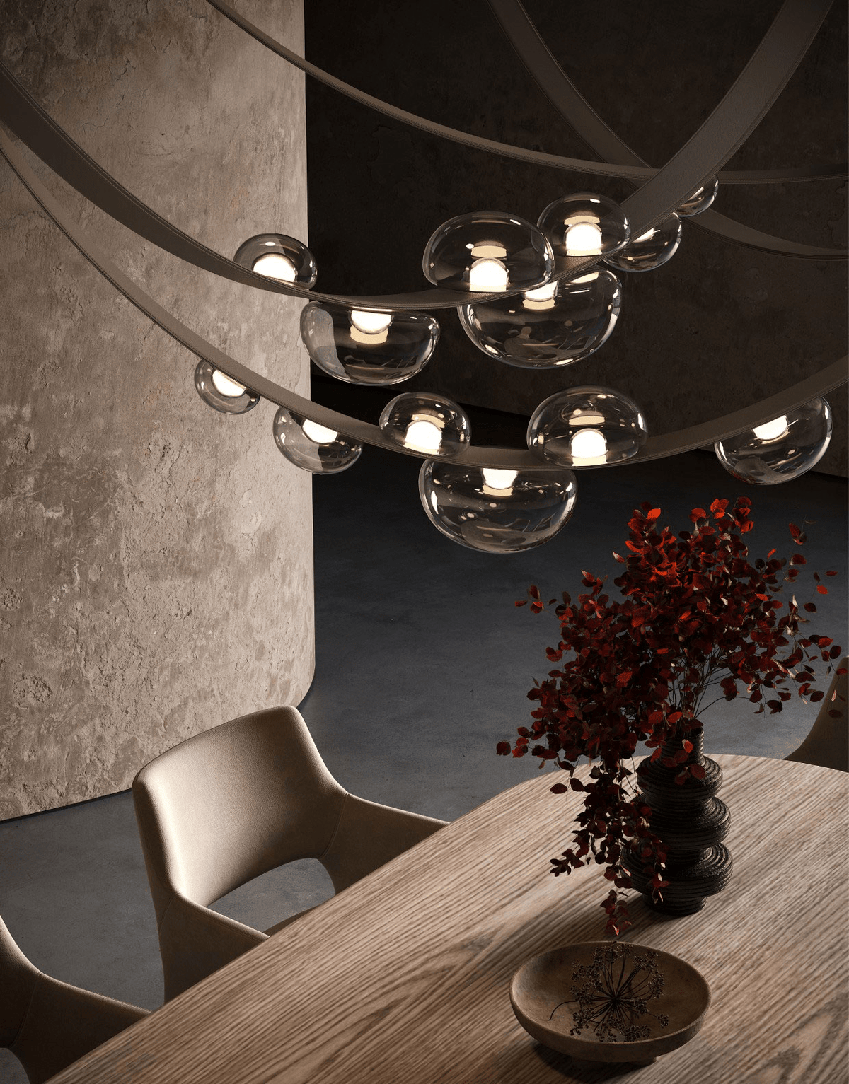 Leather Chandelier — Chandelier | Maison Monashee — view 5