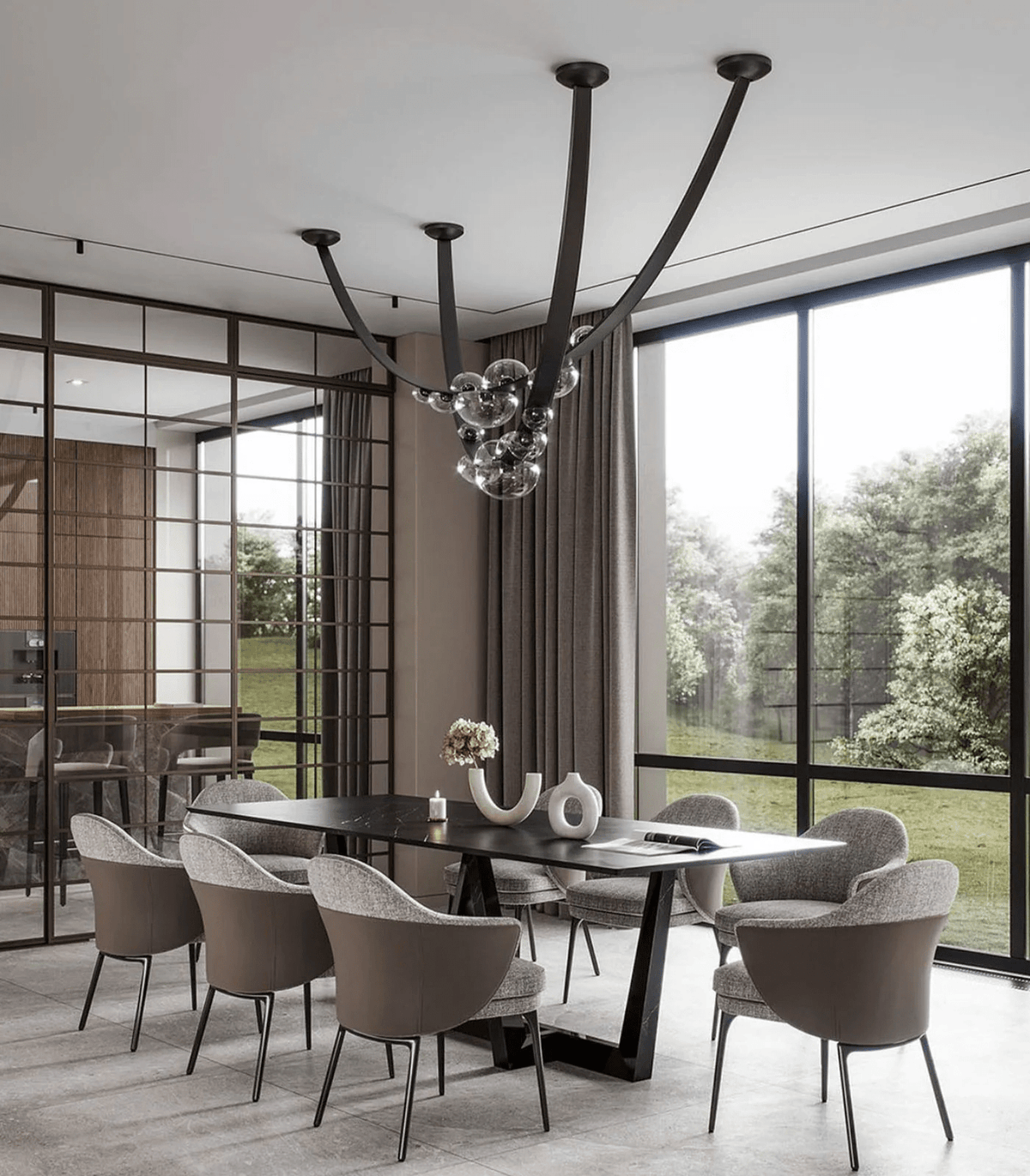 Leather Chandelier — Chandelier | Maison Monashee — view 25